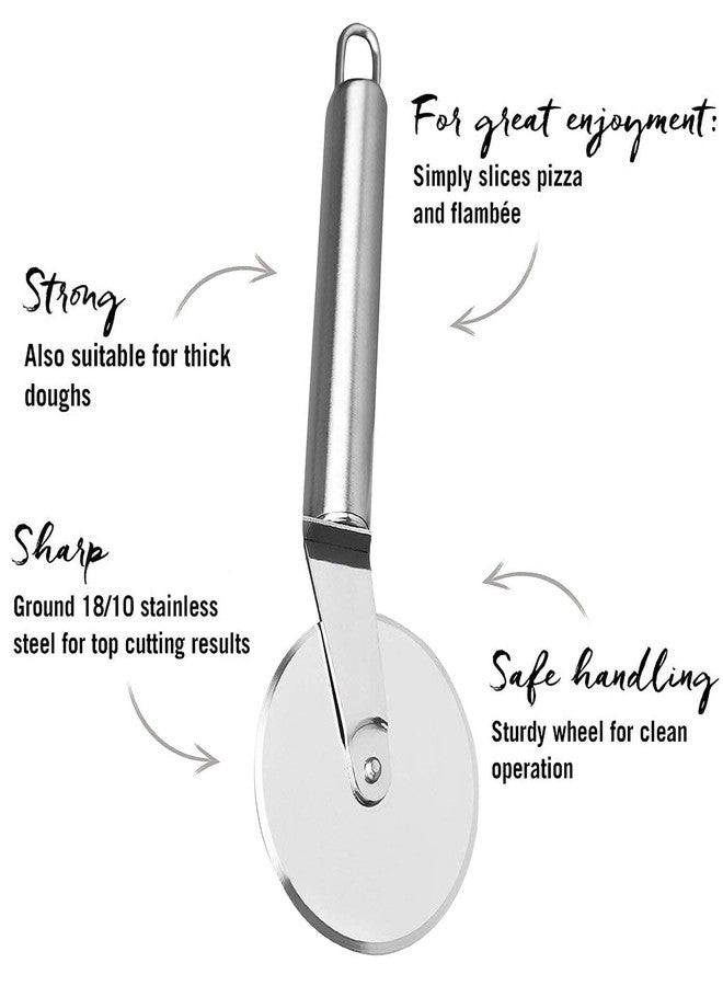 Nexellar Nexeller Stainless Steel Pizza Cutter- Multipurpose Pizza Cutting, Kitchen Cutter for Home-Kitchen, Sandwich & Pastry, Cake Cycle Cutter, Wheel Type Cutter, Restaurant roll Cutting Wheel (Pack of 1) - Image 3